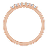 14K Rose 1/4 CTW Natural Diamond Anniversary Band